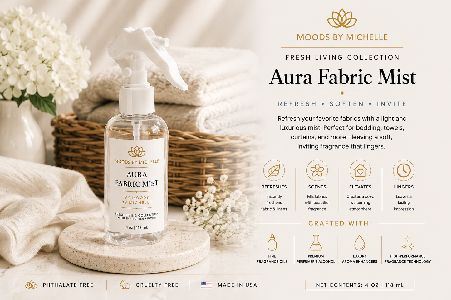 Aurar Fabric Mist | Fresh Living Collection