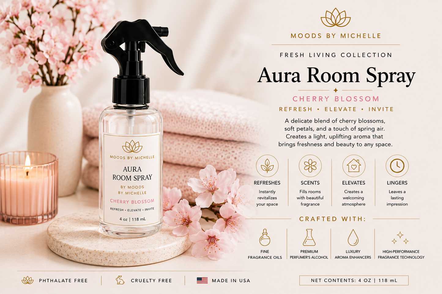 Aura Room Spray | Fresh Living Collection