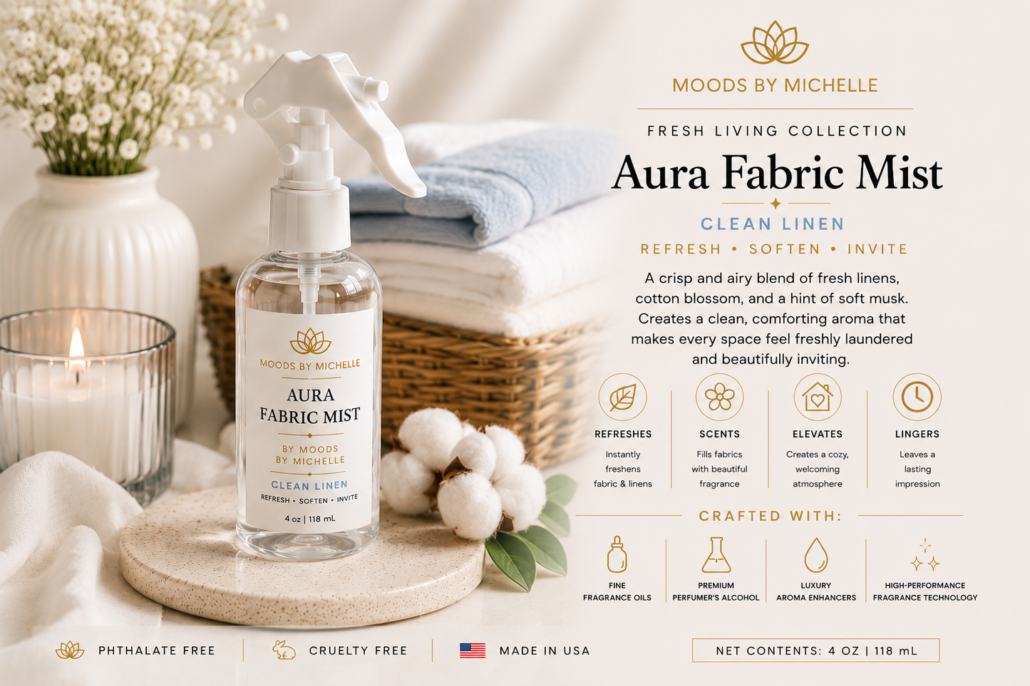 Aurar Fabric Mist | Fresh Living Collection