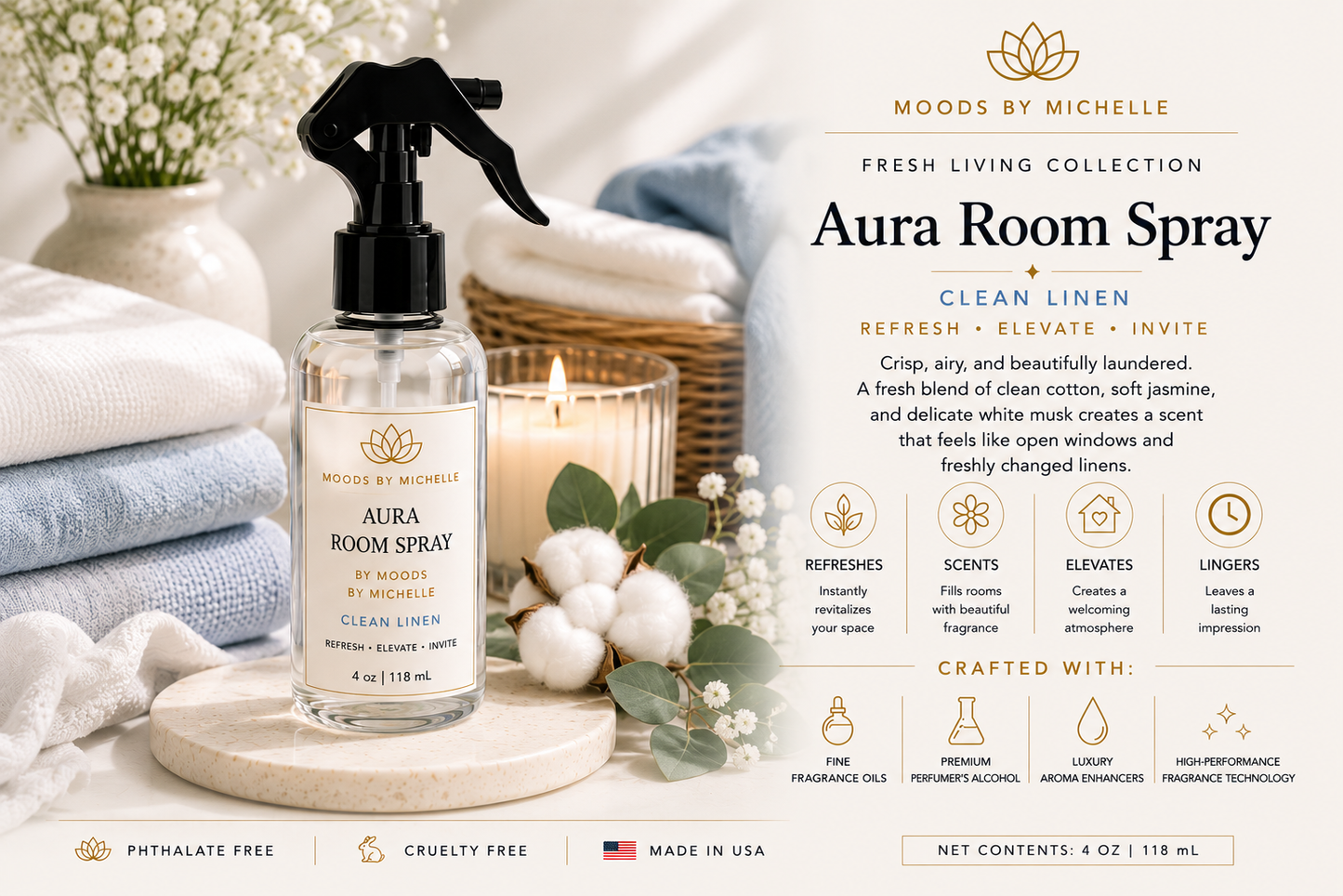 Aura Room Spray | Fresh Living Collection