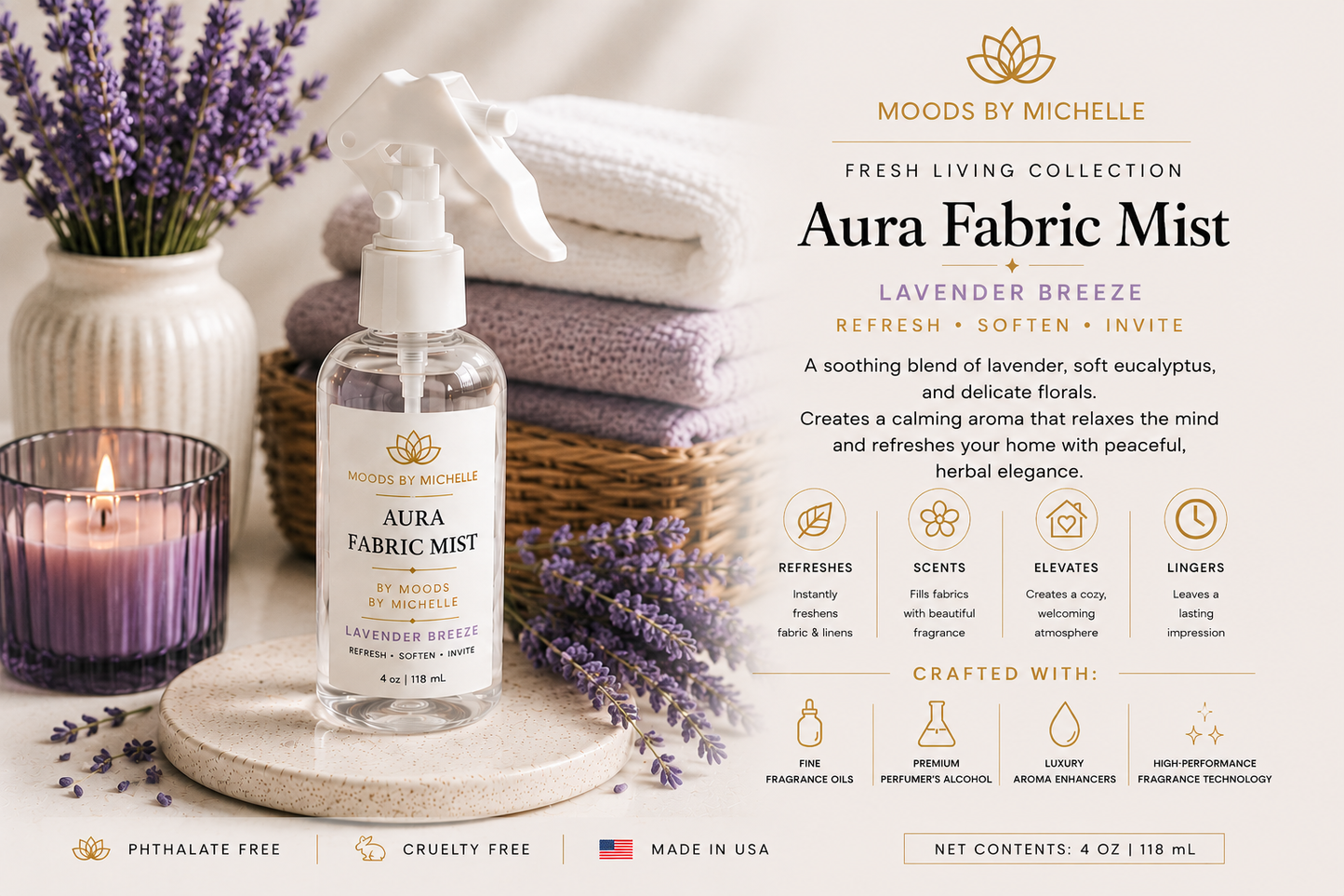 Aurar Fabric Mist | Fresh Living Collection
