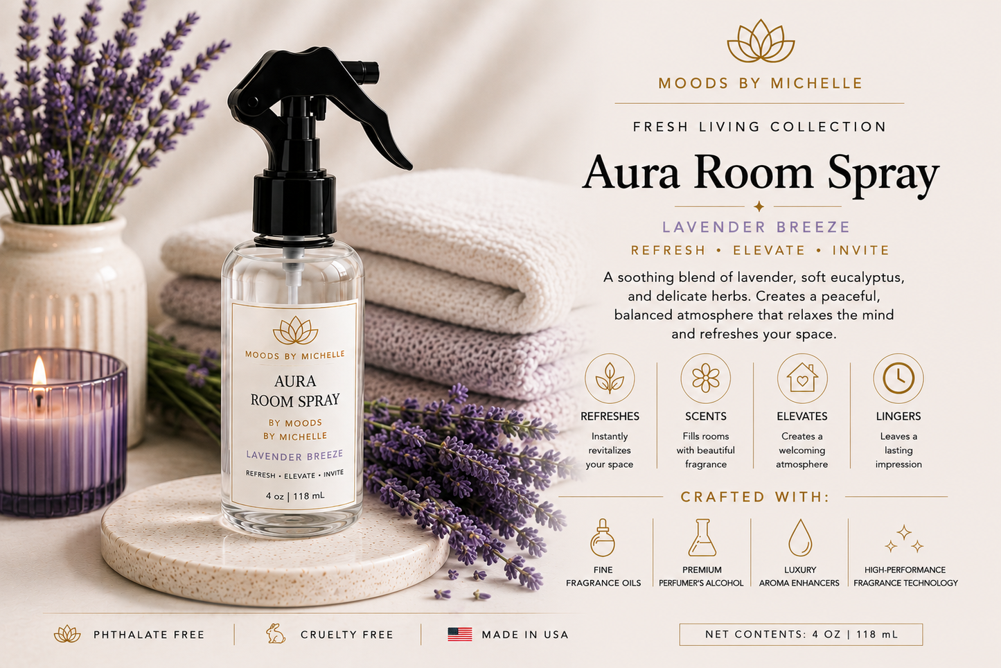 Aura Room Spray | Fresh Living Collection