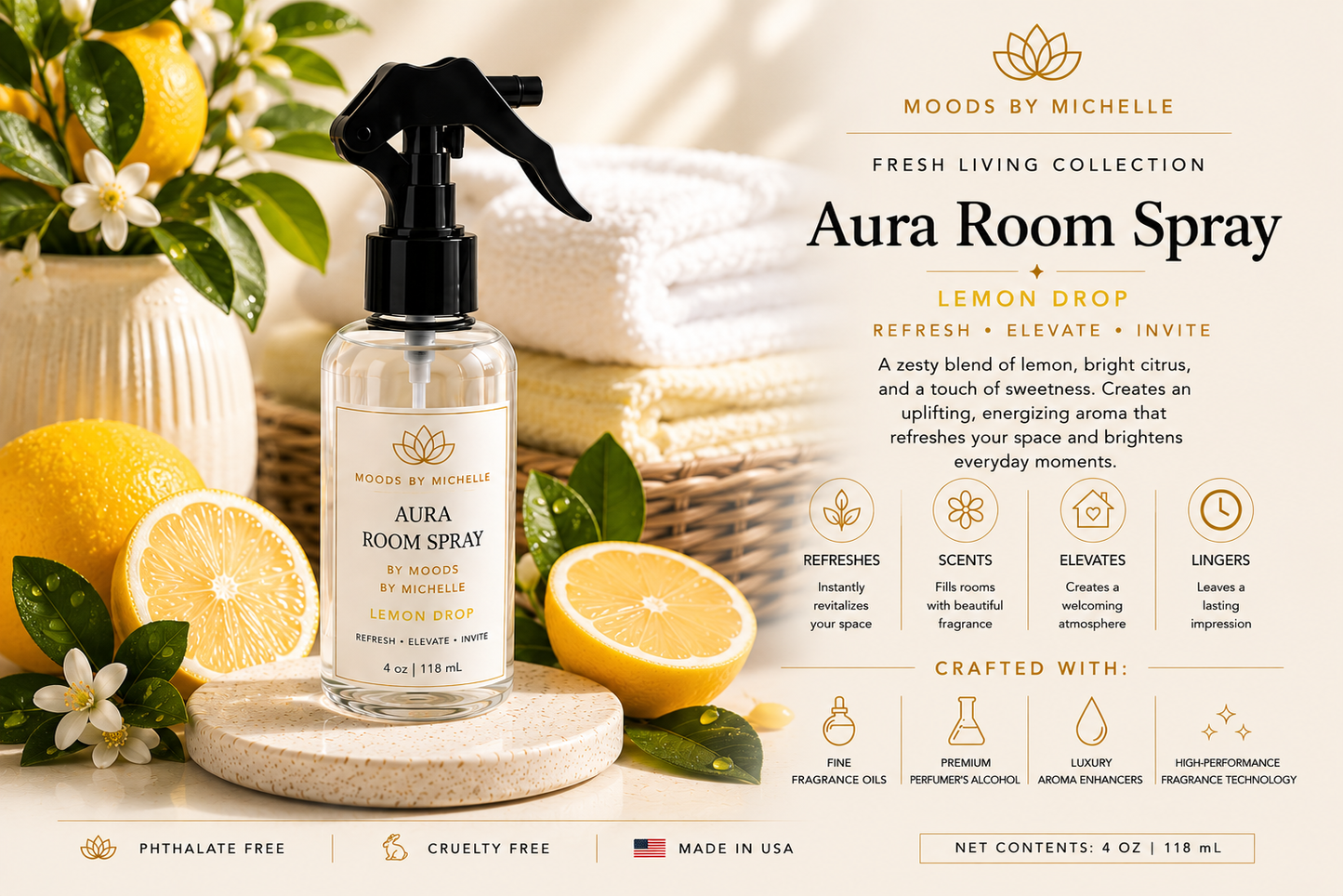 Aura Room Spray | Fresh Living Collection