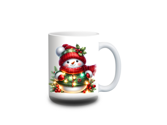 Traditional Snowman Holiday Coffee Mug