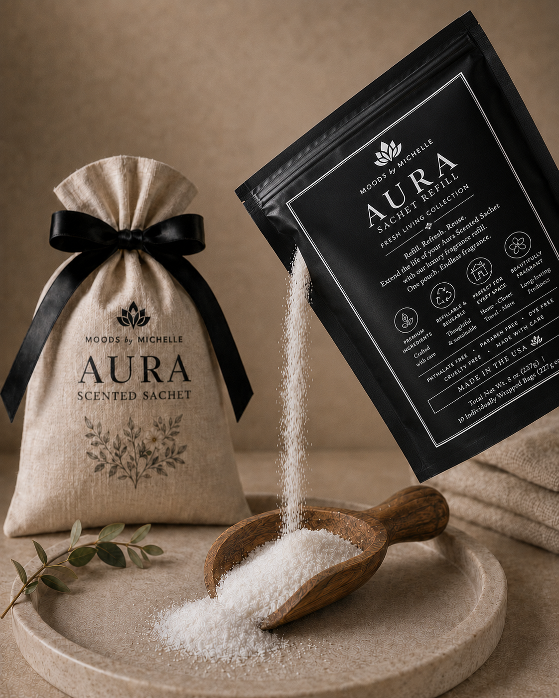 Aura Sachet Refill Fresh Living Collection