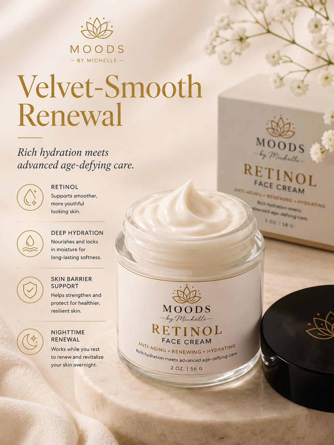 Velvet Rejuvenation - Retinol Face Cream