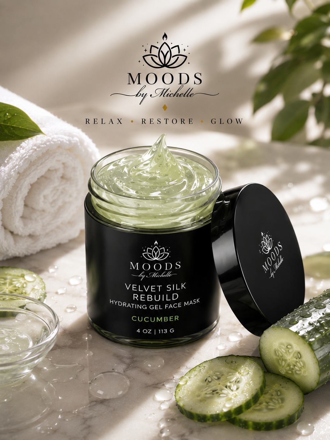 Velvet Silk Rebuild Hydrating Gel Face Mask