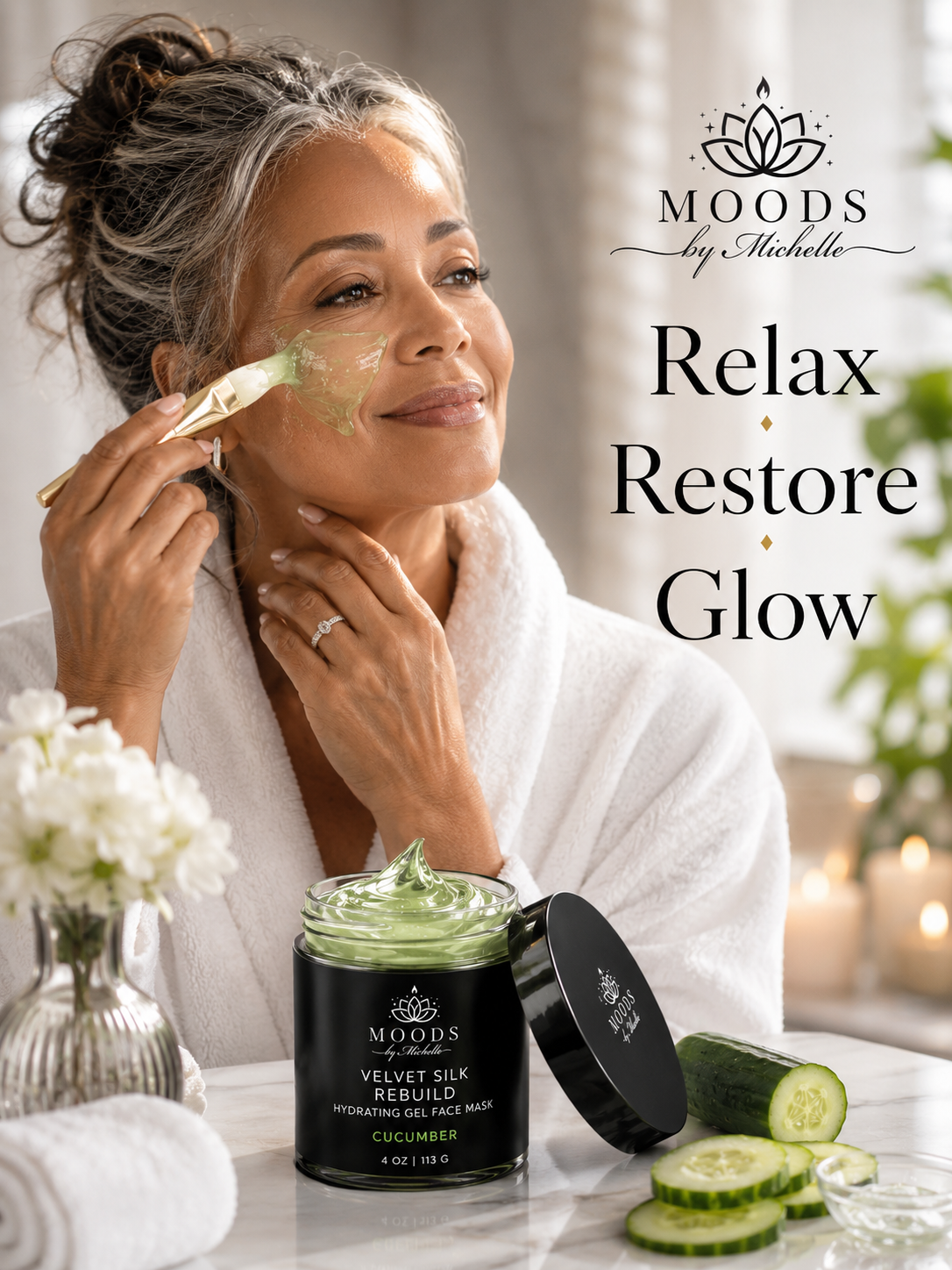 Velvet Silk Rebuild Hydrating Gel Face Mask