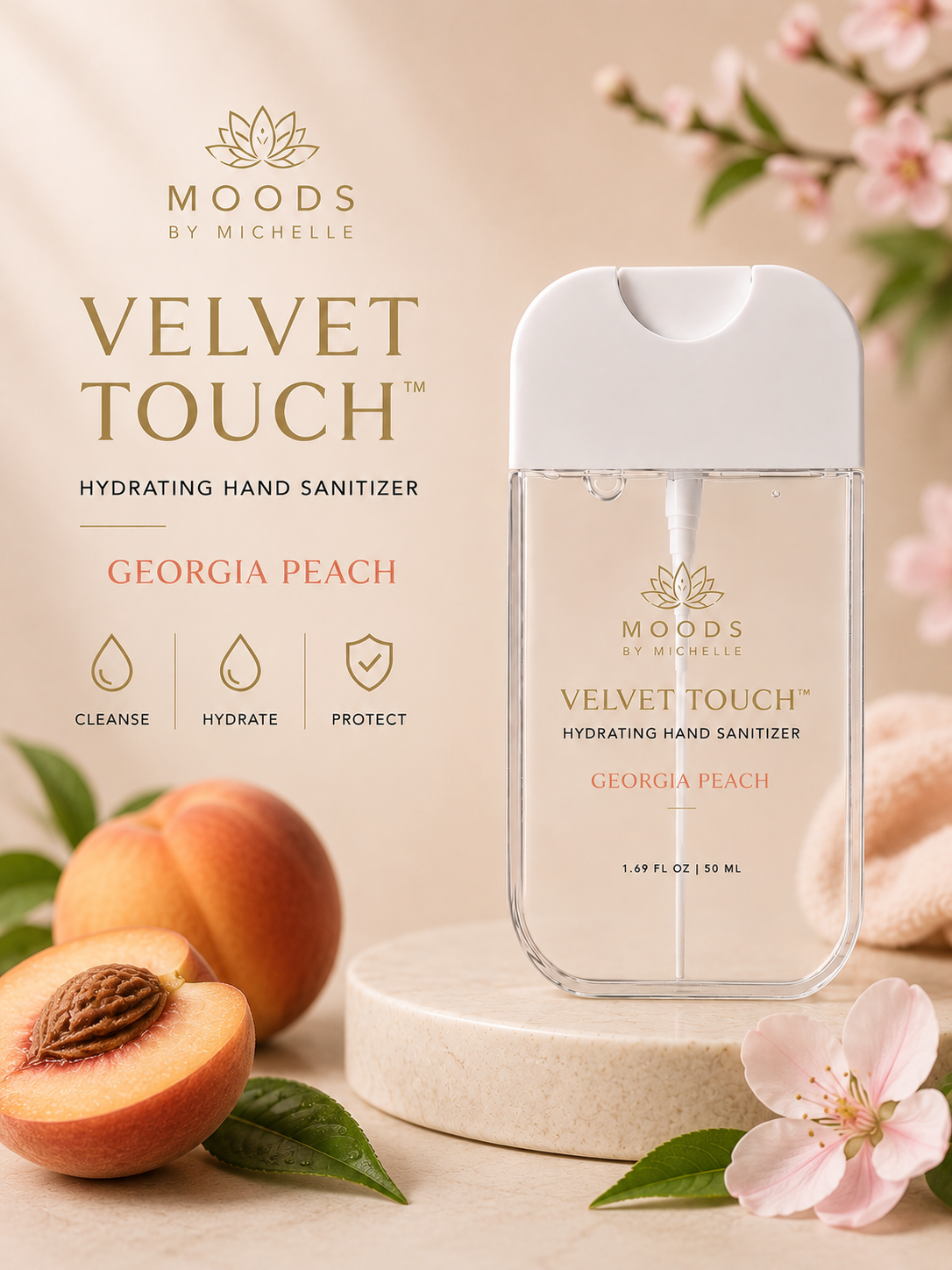 Velvet Touch - Hydrating Hand Sanitizer | 50 mL / 1.69 fl oz