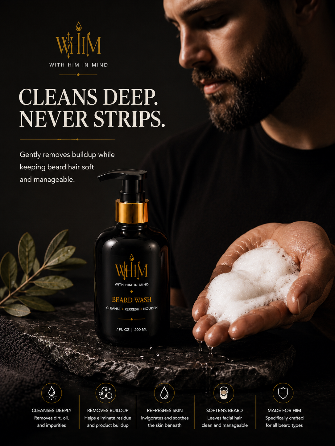 WHIM Beard Wash